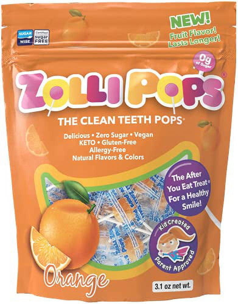 Zollipops Clean Teeth Lollipops AntiCavity Sugar Free Candy with