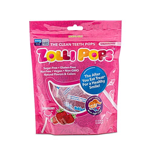 Zollipops Clean Teeth Lollipops AntiCavity Sugar Free Candy with