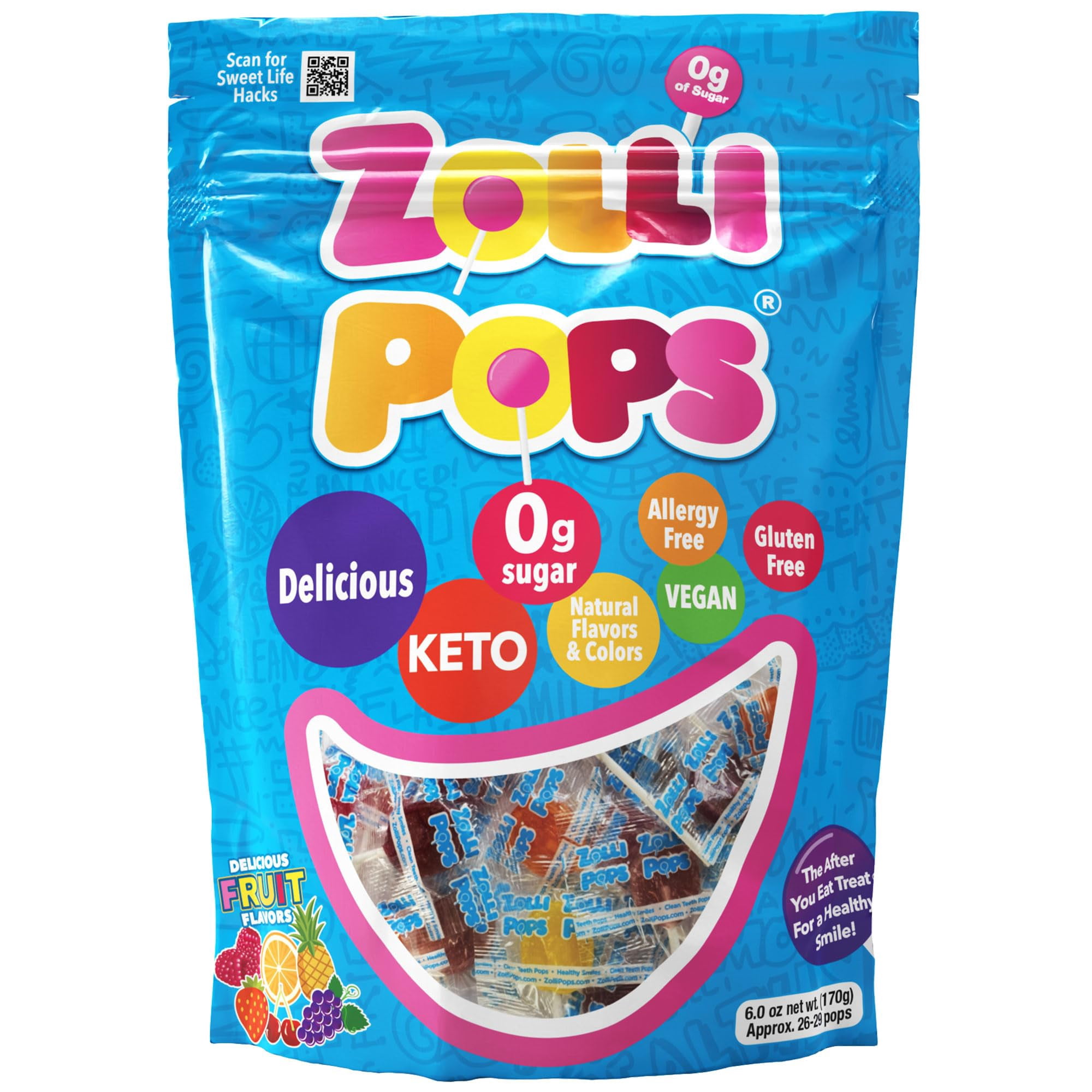 Zollipops Clean Teeth Lollipops BCF26 - Assorted Flavors 6oz - Anti - View #13