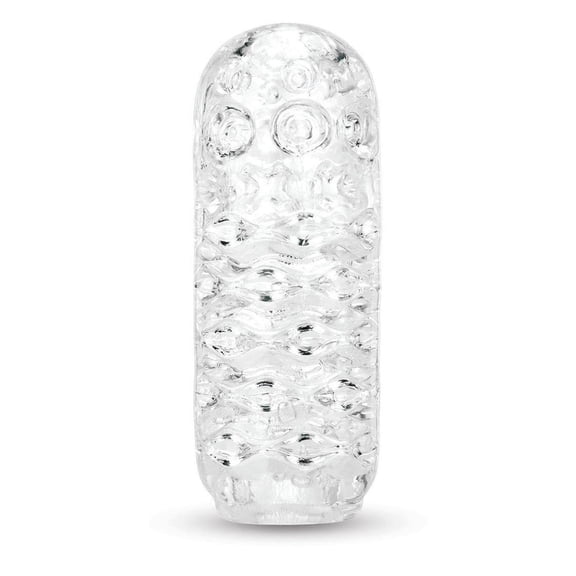 Zolo Pop Show Compact Manual Hand Stroker Male Masturbator, Clear