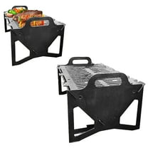 Zoloko 2025 Collapsible BBQ Grill for Easy Storage ,Portable Tabletop Charcoal Grill for Camping, Outdoor, Steel Fire Pit & Kabob Stove for Parties, Backyard, Tailgating 1 Pack