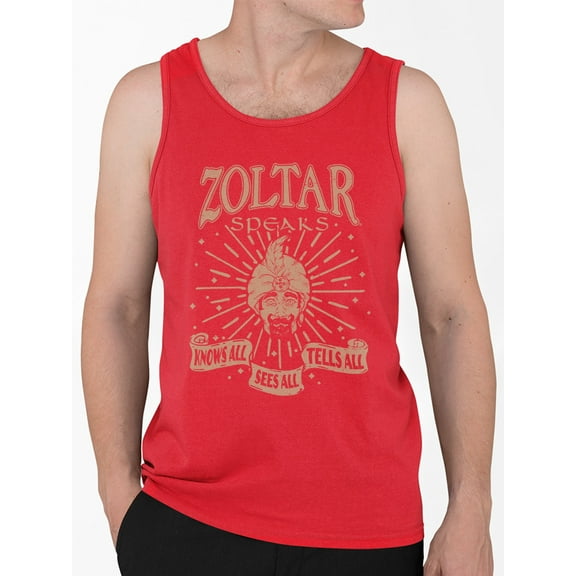 Zoltar Knows All, Sees All, Tells All Men's Tank Top