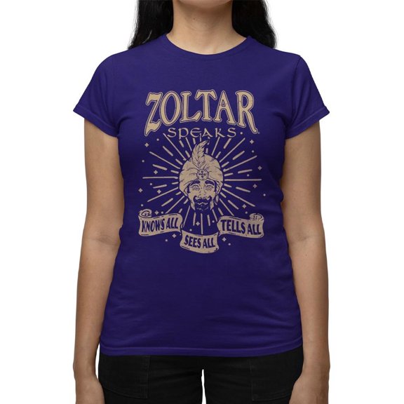 Zoltar Knows All, Sees All, Tells All Women's Color T-shirt