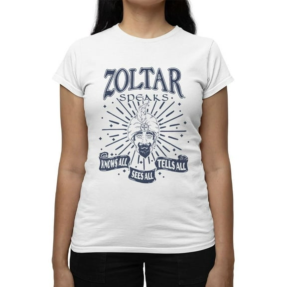 Zoltar Knows All, Sees All, Tells All Women's T-shirt