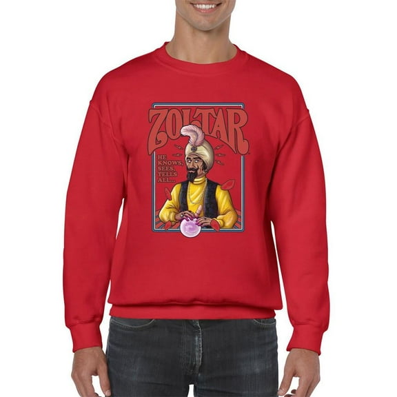 Zoltar Speaks - Knows All, Sees All, Tells All Men's Sweatshirt