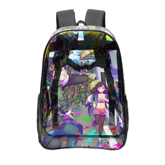 Zom 100: Zombie ni Naru Made ni Shitai 100 no Koto Transparent Backpack - Guard Dog Security, Durable and Lightweight, Waterproof Design, Comfortable Straps