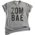 thumbnail image 1 of Zombae Shirt, Unisex Women's Shirt, Horror T-shirt, Funny Zombie Shirt, Bae Shirt, Dark Heather Gray, Medium, 1 of 6
