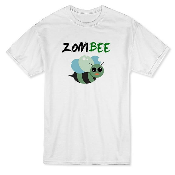 Zombee Bee Graphic Men White T-Shirt, Male Large