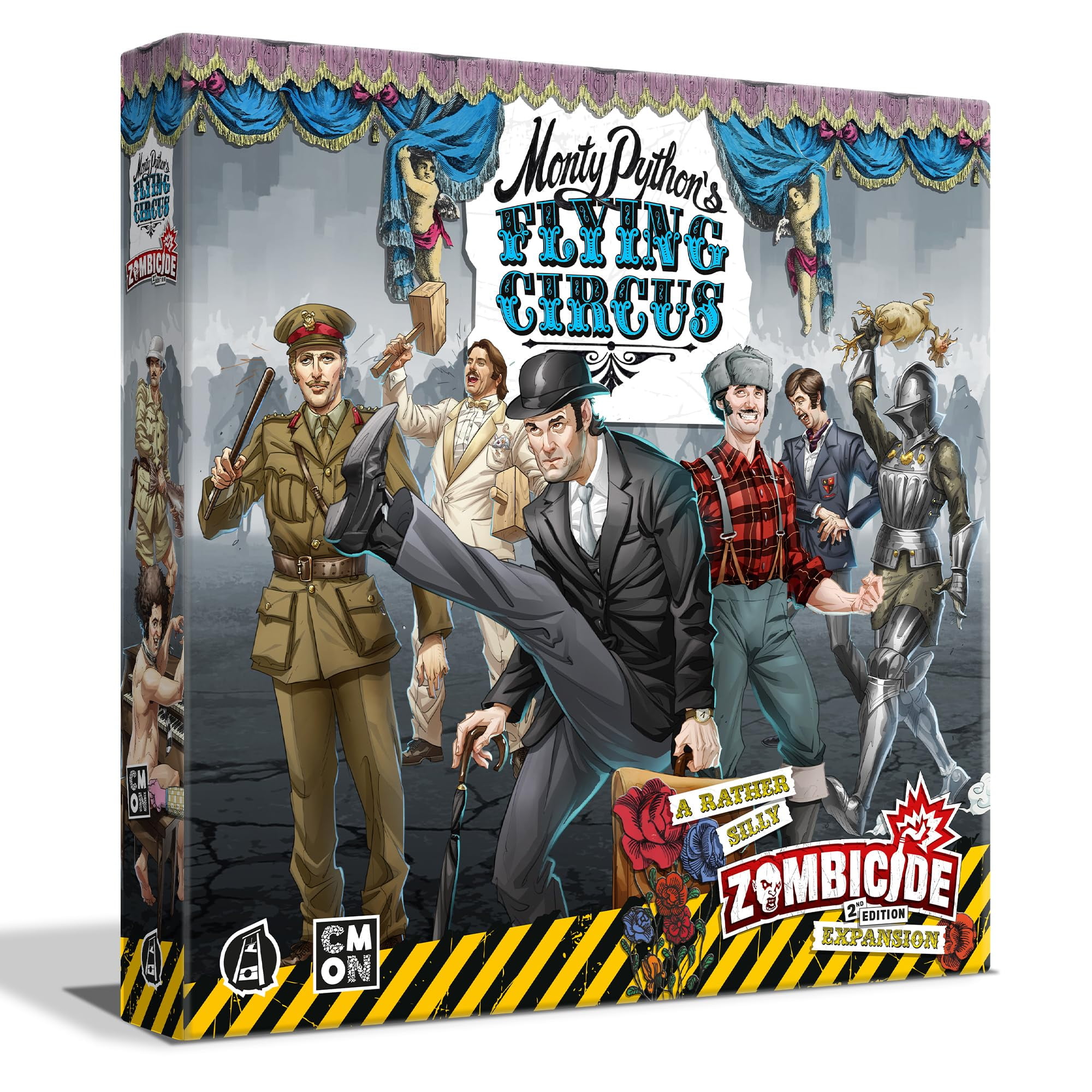 Zombicide Monty Python's Flying Circus Character Pack - Unique Mechanics & Irreverent Gameplay! Cooperative Strategy Board Game, Ages 14+, 1-6 Players, 60 Minute Playtime, Made by CMON Zombicide Monty Python's Flying Circus Character Pack - Unique Mechanics & Irreverent Gameplay! Cooperative Strategy Board Game, Ages 14+, 1-6 Players, 60 Minute Playtime, Made by CMON