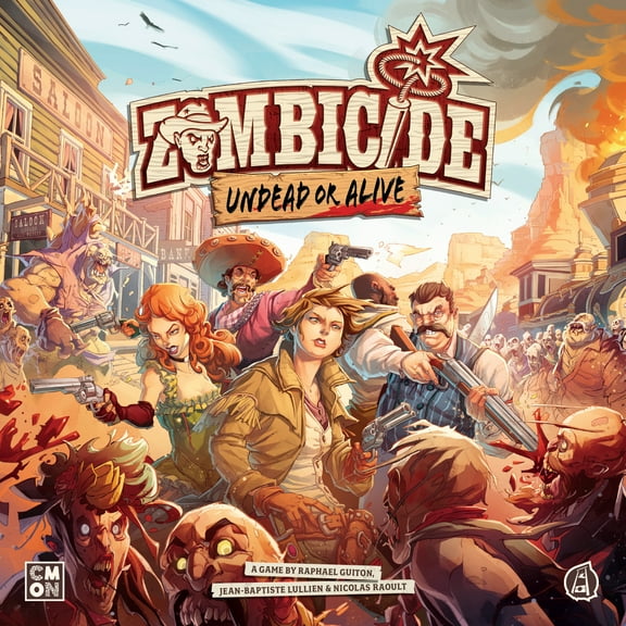 Zombicide: Undead or Alive Old West Cooperative Board Game by Asmodee for Ages 14+