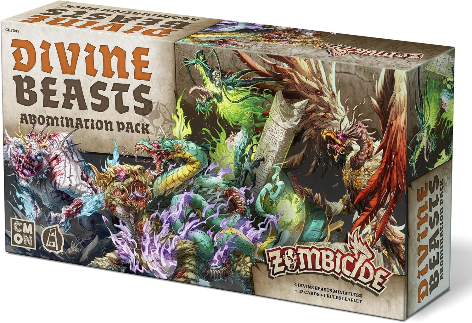 Zombicide: White Death Divine Beasts Abomination Pack Strategy Board Game Expansion for Ages 14+, from Asmodee