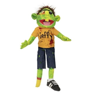 uiuoutoy Jeffy Plush Toy Cosplay Jeffy Hat Hand Puppet Game Ventriloquism  Prop Party Gift 