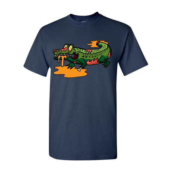 Zombie Alligator Undead Animals Adult DT T-Shirt Tee