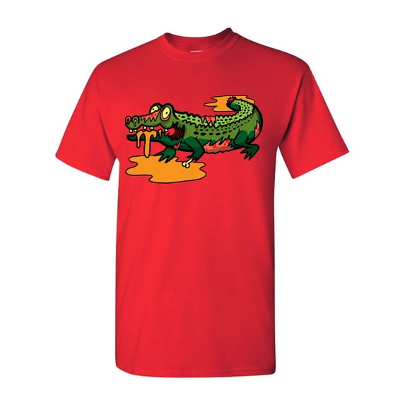 Zombie Alligator Undead Animals Adult DT T-Shirt Tee