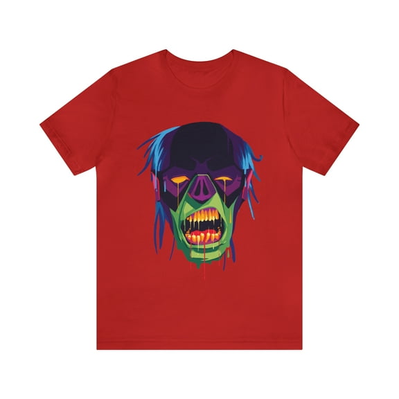 Zombie Animated Design Unisex Jersey Short Sleeve Bella Canvas Tee