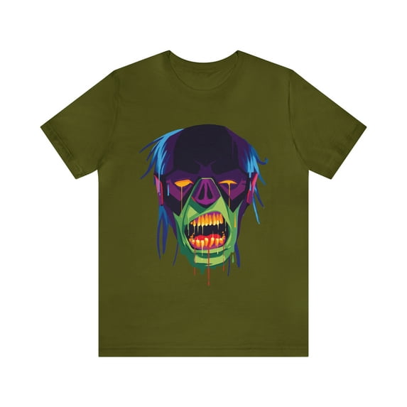 Zombie Animated Design Unisex Jersey Short Sleeve Bella+Canvas Tee