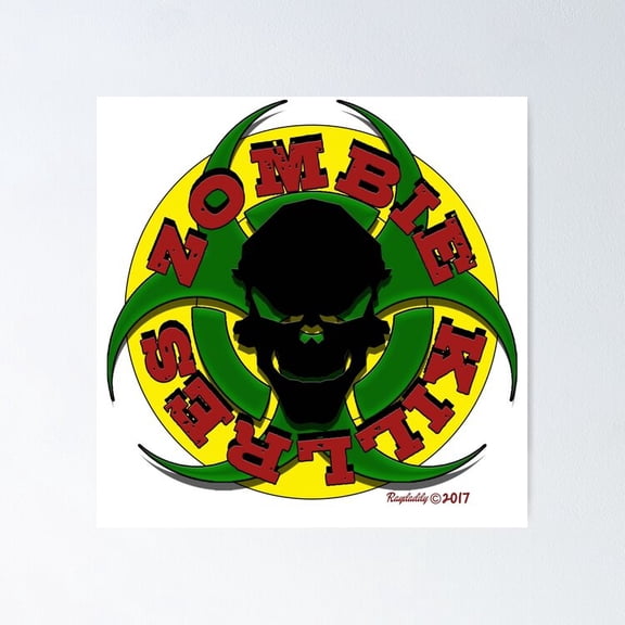 Zombie Apocalypse Survival Horror UnHunter Tactical Graphic Wall Decor, Unframed Canvas