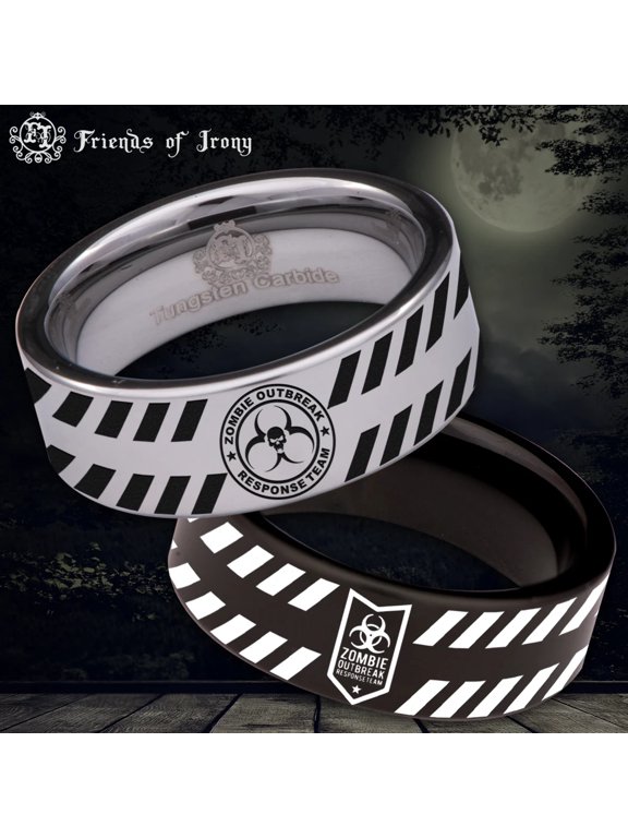 Zombie Apocalypse Tungsten Carbide Ring