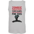thumbnail image 1 of Zombie Apocalypse? Video Games Have Prepared Me White Adult Tank Top - Medium, 1 of 1