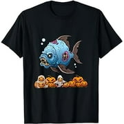 Zombie Bass Fish Halloween Costume | Bass Fishing Fisherman T-Shirt