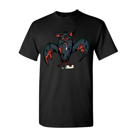 Zombie Bat Undead Animals Adult DT T-Shirt Tee
