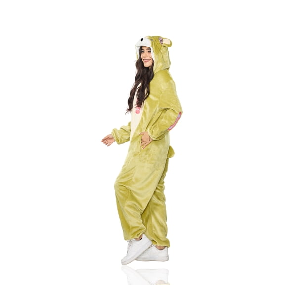 Adult's Little Zombie Bear One Piece Jumpsuit Costume Small-Medium 34-40
