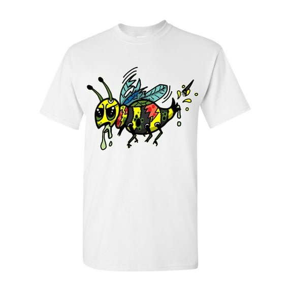Zombie Bee Undead Animals Adult DT T-Shirt Tee