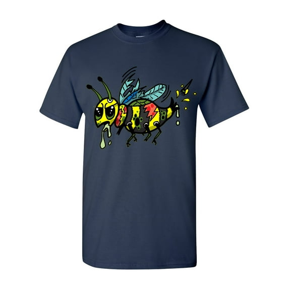 Zombie Bee Undead Animals Adult DT T-Shirt Tee