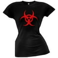 thumbnail image 1 of Zombie Biohazard Symbol Juniors T-Shirt - Medium, 1 of 1