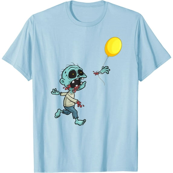 Zombie Birthday Balloon Funny Cute Halloween Softstyle Unisex T-Shirt