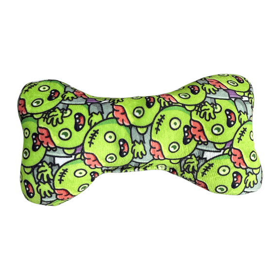 Zombie Bone Dog Toy  8 Inch Plush Squeaky Toy for Pets