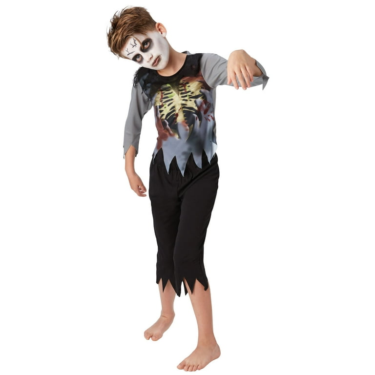 Kids Scary Halloween Costume Glow In The Dark Skeleton, 57% OFF