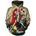 thumbnail image 1 of Zombie Bride Hoodie Nightmare Before Christmas Halloween Sweatshirt, Spooky Gothic Pullover for Women & Men, 1 of 2