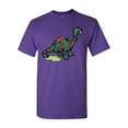 thumbnail image 1 of Zombie Brontosaurus Undead Animals Adult DT T-Shirt Tee, 1 of 2