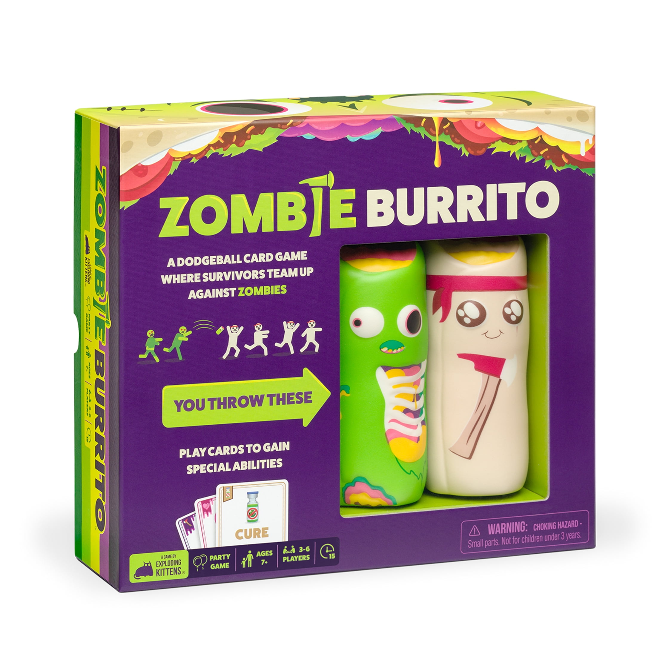 Zombie Burrito Dodgeball Card Game – Survivors Team Up Against