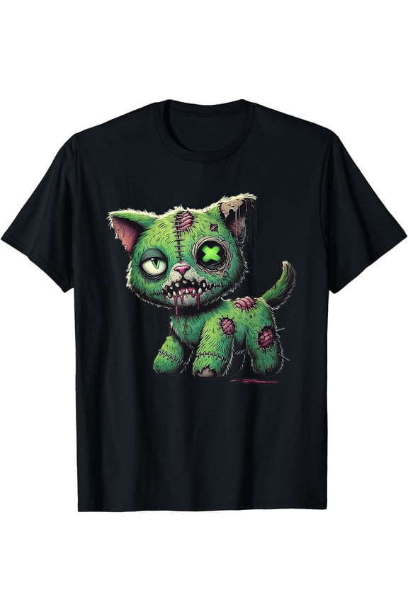 Zombie Cat Zombie Cat Zombie Lover Horror Unisex S-5Xl T-Shirt
