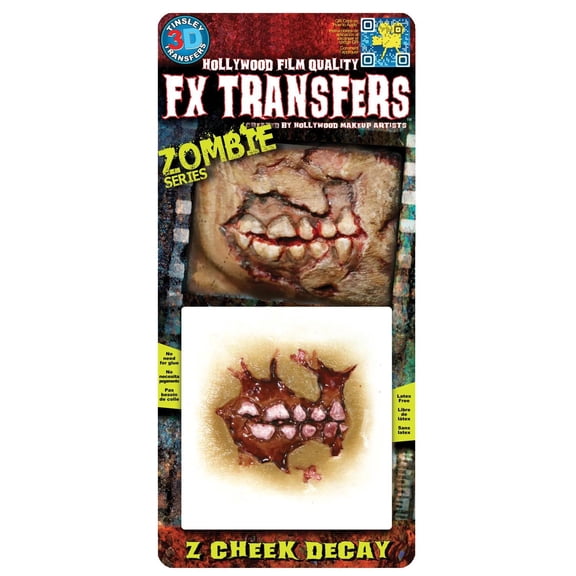 Tinsley Transfers Zombie Cheek Decay Makeup FX Transfers