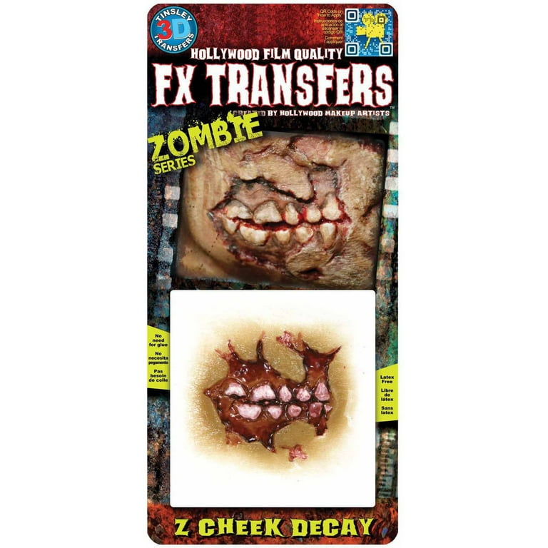 Horror Wound Transfer Zombie Decay Adult Red Horror Wound Transfer Zombie Decay Adult Red