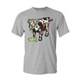 thumbnail image 1 of Zombie Cow Undead Animals Adult DT T-Shirt Tee, 1 of 2