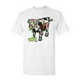 thumbnail image 1 of Zombie Cow Undead Animals Adult DT T-Shirt Tee, 1 of 2