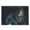 thumbnail image 1 of Zombie Cutting Board, Man Shot in Head with Bloody Details Fearful Monster Design Vampire Fantasy Print, Decorative Tempered Glass Cutting and Serving Board, Large Size, Multicolor, by Ambesonne, 1 of 1