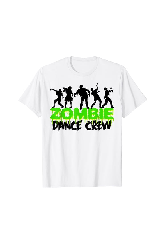 Zombie Dance Crew Halloween Zombie Dance Crew Short Sleeve White T-Shirt