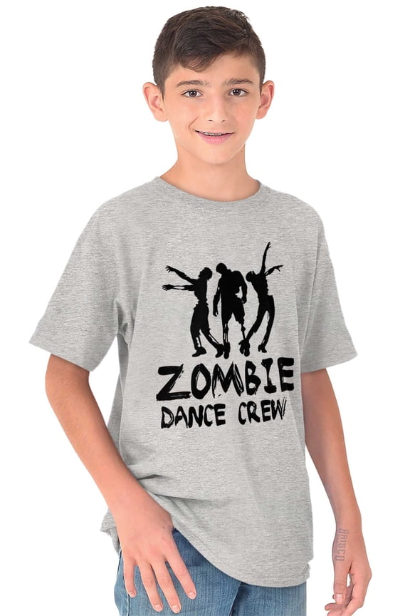 Zombie Dance Crew Walking Apocalypse Crewneck T Shirts Boy Girl Teen Brisco Brands S