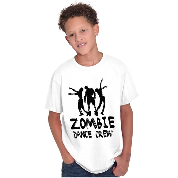 Zombie Dance Crew Walking Apocalypse Crewneck T Shirts Boy Girl Teen Brisco Brands S