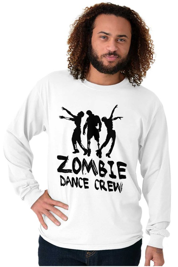 Zombie Dance Crew Walking Apocalypse Long Sleeve TShirt Men Women Brisco Brands S