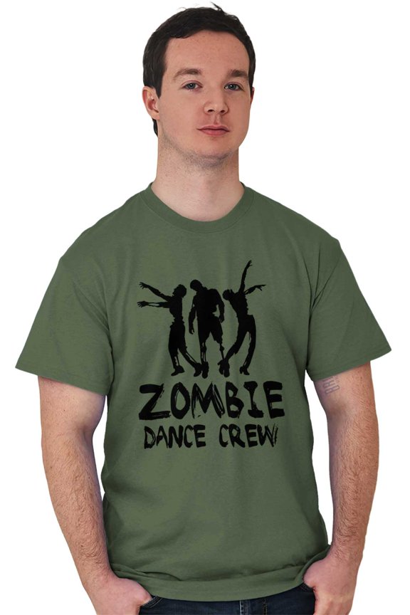 Zombie Dance Crew Walking Apocalypse Plus Size Crewneck Graphic Tee Shirt Brisco Brands 3X