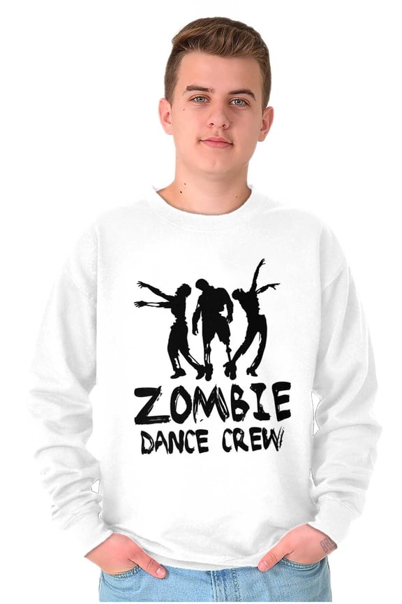 Zombie Dance Crew Walking Apocalypse Unisex Plus Fleece Graphic Sweatshirt Brisco Brands 3X