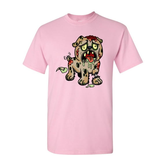 Zombie Dog Undead Animals Adult DT T-Shirt Tee