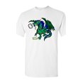 thumbnail image 1 of Zombie Dragon Undead Animals Adult DT T-Shirt Tee, 1 of 2