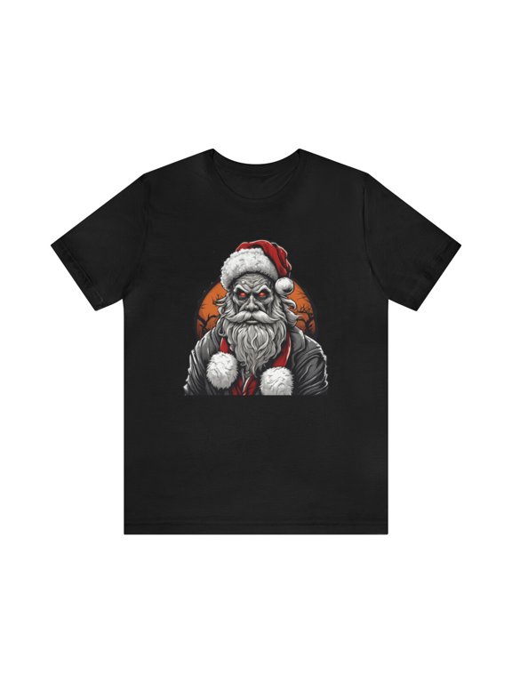 Zombie Evil Santa For Party Family Gathering Christmas Design Holiday Shirt, Size S-5XL